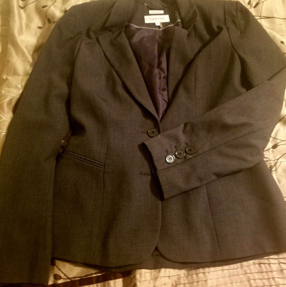 Gray Pants Suit